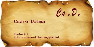Csere Dalma névjegykártya